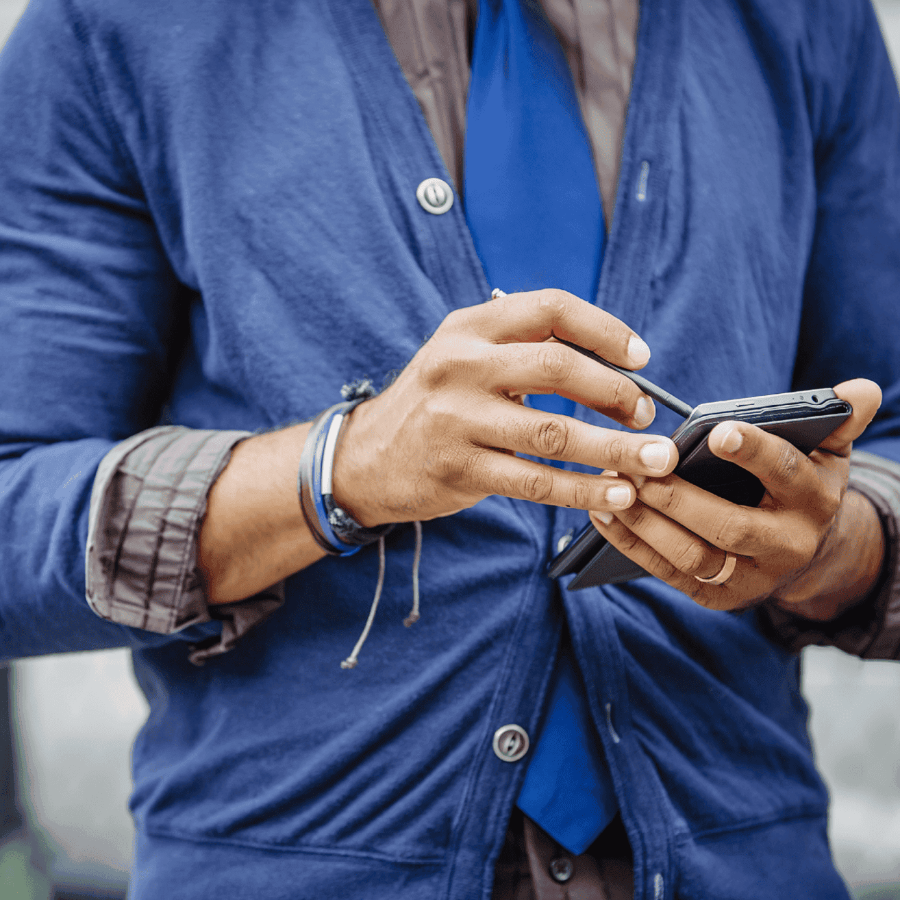 person holding phone